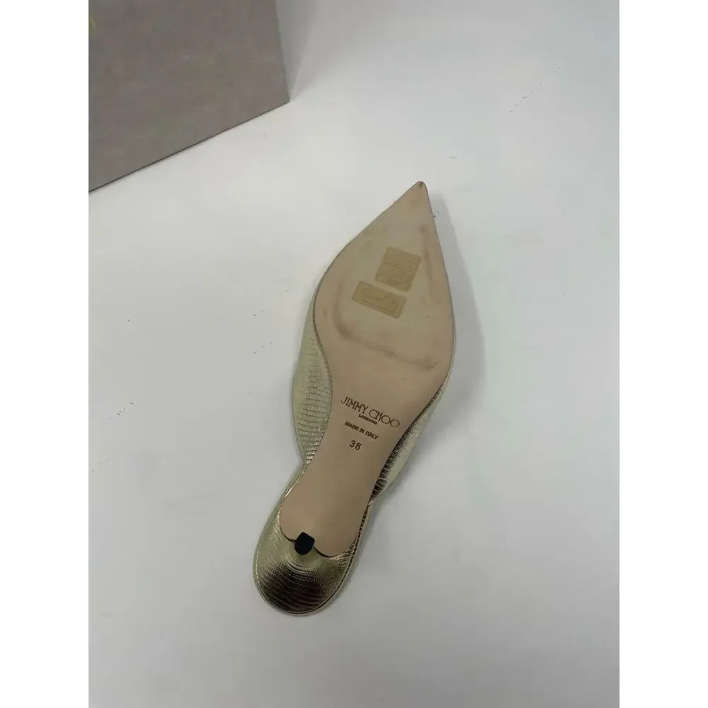 Jimmy Choo Women's Rav 65 Pointed Toe High Heel Mules IT 36 US 6